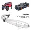 Grcfumo Engine Exmast Pipe, Aluminum Alloy Sturdy Anti Deformation Remote Vehicle Accessories, Exhaust Joint Tubing for 1/8 Oil Truck view 3