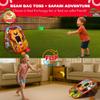 Swooc Games - Safari Sling | 2-in-1 Bean Bag Toss Game for Kids | 5-Second Setup Kids Cornhole Game Set | Outdoor Toddler Activities | Backyard Party Games | Corn Hole Set Toddler Bean Bag Toss view 2