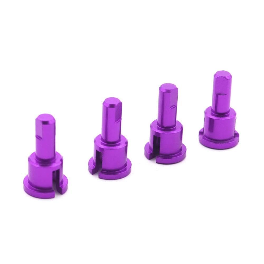 4Pcs Differential Cup Reduction Joint RC Parts Compatible with A949 A959 A969 A979 K929 RC Model Cars(Purple)