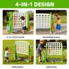 Lovgrils Giant 4-Connect-in-a-Row Game, Height Adjustable Jumbo Yard Games for Kids and Adults Outdoor Play, Backyard Large Four Connect Floor Games, Perfect for Holiday Party & Family Game view 3