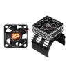 Hobby Fans RC Motor Heat Sink with 2PCS Cooling Fan and Metal Cover Fit 540 550 3650 F540 3660 3670 Brushless Motor Engine Heatsink for 1/10 RC Car Truck Buggy Crawler view 1