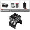 Hobby Fans RC Motor Heat Sink with 2PCS Cooling Fan and Metal Cover Fit 540 550 3650 F540 3660 3670 Brushless Motor Engine Heatsink for 1/10 RC Car Truck Buggy Crawler view 3