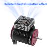 Hobby Fans RC Motor Heat Sink with 2PCS Cooling Fan and Metal Cover Fit 540 550 3650 F540 3660 3670 Brushless Motor Engine Heatsink for 1/10 RC Car Truck Buggy Crawler view 4