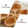 ABOOFAN Portable Woven Storage Basket Medium Wood Chip Design Household Organizer for Living Bathroom Closets Playroom and Car Stylish Space Saver for Fruits Vegetables and Gifts view 3