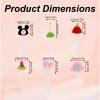 6pcs Mini Desk Goose Hats, Adjustable Knitted Headwear Outfits for 7in Magnetic Goose Statue Clothes Small Costume Accessories for Desk Decoration view 3