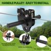 FAHKNS 200FT Zipline for Backyard Kids and Adults: 400LBS Capacity Updated Removable Design Trolley,Safety Harness,Thickened Seat,Quick Tighten Zipline Kits for Outdoor view 4