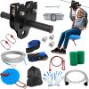 FAHKNS 80FT Zipline for Backyard Kids and Adults: 400LBS Capacity Updated Removable Design Trolley,Safety Harness,Thickened Seat,Quick Tighten Zipline Kits for Outdoor view 1