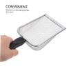 Toddmomy 2pcs Stainless Steel Beach Mesh Shovel with Plastic Handle Sand Sifter for Shell Collecting Backyard Play and Kitchen Food Use Breathable Design for Drainage view 3