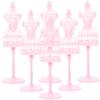 Abaodam 6Pcs Miniature Doll Dress Form Mannequin Stands for Displaying Doll Clothes Accessories Pink for Dollhouse Decoration and Creative Play view 1