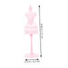 Abaodam 6Pcs Miniature Doll Dress Form Mannequin Stands for Displaying Doll Clothes Accessories Pink for Dollhouse Decoration and Creative Play view 2