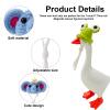 6pcs Mini Desk Goose Knitting Hats, 7 Inch Mini Knitting Hats Small Desk Adjustable Magnetic Desktop Gooses Outfits Clothes for Magnetic Goose Statue Knit Hat Accessory view 3