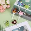 6pcs Mini Desk Goose Knitting Hats, 7 Inch Mini Knitting Hats Small Desk Adjustable Magnetic Desktop Gooses Outfits Clothes for Magnetic Goose Statue Knit Hat Accessory view 4
