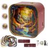 3D Wooden Puzzle Night Light DIY LED Art Lamp Kit for Adults Desk Decoration Creative Craft Model Table Ornament and Birthday Gift (Sunset Valley) view 1