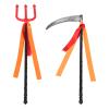 BESPORTBLE 1 Set Halloween Costume Accessories: Plastic Scythe and Trident Props for Kids Role-Playing - Lightweight Devil Cosplay Props for Halloween Party Supplies view 1