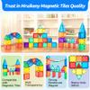 30PC Magnetic Tiles Kids Toys, Squares Magnetic Building Tiles for 3 4 5 6 7 8+ Years Old Boys Girls, Magnet Blocks Stacking Toys Birthday Gift for Toddlers STEM Learning Toys Magnet Tile Accessorie view 4