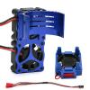 3340 RC Cooling Fan Double Fans High Performance Direct Replaces Motor Fan for 2WD/4WD Bandit Vxl-3S, Blue view 4