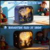 3D Wooden Puzzle Night Light DIY LED Art Lamp Kit for Adults Desk Decor Relaxing Craft Project Table Ornament and Unique Gift (Starry Cat) view 3