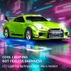 funnyndiy 1/43 Scale Alloy RC Drift Car with Adjustable Gyroscope, 2.4G 4WD 2 Driving Modes RC Racing Car with LED Lights, Desk Racer Model for Hobbyist view 4