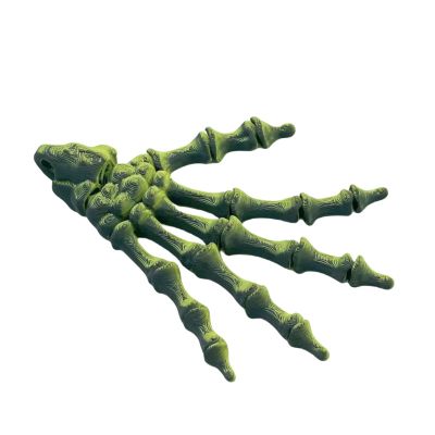 3D Printed Stuff 3-d Printed Toys Halloween Skeleton Hand 10cm/4in for Halloween Decoration Creating an Atmosphere (Black Gold)