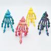 3D Printed Stuff 3-d Printed Toys Halloween Skeleton Hand 10cm/4in for Halloween Decoration Creating an Atmosphere (Black Gold) view 2