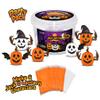 Build Buddiez DIY Jack-O-Lantern Craft Kit  6 Pack| Build, Decorate & Display | Fun Art & Crafts Activity for Kids Ages 5+ for Halloween & Fall | Great for Birthday Parties, Trick or Treating view 1