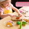 MSKOLER Kids Kitchen Playset for Ages 3-6 4-8, Play Kitchen with Light, Sound and Spraying, Sink Toy Accessories, Cooking Stoves, Pretend Food Toys for Toddlers 3-5 Boys Girls 6-12 view 4