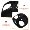 Beaupretty DIY Black Plastic Mask for Halloween Cosplay and Themed Parties Unique Small Beast Dog Skull Design for Furry Suit Dress Up and Masquerade Events view 3