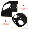 Abaodam Black Animal Plastic Cosplay Skull Mask for Halloween Furry Suit Party DIY Dress Up Prop with Detail and Precision Craftsmanship view 2