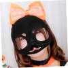 Abaodam Black Animal Plastic Cosplay Skull Mask for Halloween Furry Suit Party DIY Dress Up Prop with Detail and Precision Craftsmanship view 3