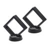 12 Pack 3D Floating Display Case, Transparent Floating Frame Display Holder Stand for Coin, Stamp, Jewelry (Black) view 2