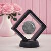 12 Pack 3D Floating Display Case, Transparent Floating Frame Display Holder Stand for Coin, Stamp, Jewelry (Black) view 4