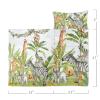 Axolotl Wild Animals Nap Mat, Zebra Giraffe Elephant Napping Mat, Jungle Animals Roll Up Slumber Bag, Nature Wildlife Portable Sleeping Bag for Traveling Camping, 50" L*21" W view 2