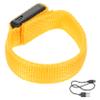 Beaupretty USB Rechargeable LED Glowing Bracelet High Visibility Flashing Wristband for Night Safety Party Gear with Included USB Cable Yellow Light Up Wrist Wrap view 1