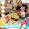 Lechonix Toddler Tool SetExcavator Take Apart Toys with Electric Drill & Screwdriver & Wrench, Montessori STEM Learning Pretend Construction Toy for 1-6 Years Old Kids Birthday Gift, Musical & Light view 4