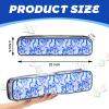 Clysee 2 Pcs Mahjong Tile Bag Mahjong Racks for Tiles and Pushers Waterproof Tile Zippered Case PVC Clear Mah Jong Gifts, Empty Bag Only, 20 x 4.5 x 2.5(Style 3) view 2