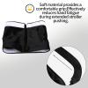 2pcs Baby Stroller Armrest Covers, 15.35x5.9in Universal Stroller Handle Protector Cover Replacement Removable Pushchair Handlebar Sleeves Practical Accessories (Black) view 4