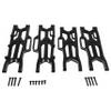 Alloy Aluminum Front & Rear Suspension Arms A-Arms Upgrade for 1/10 Kraton 4X4 4S V2 BLX, Outcast 4X4 4S V2 BLX RC Truck, 4pcs Replacement Parts #ARA330711#ARA330710 (Black) view 2