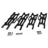 Alloy Aluminum Front & Rear Suspension Arms A-Arms Upgrade for 1/10 Kraton 4X4 4S V2 BLX, Outcast 4X4 4S V2 BLX RC Truck, 4pcs Replacement Parts #ARA330711#ARA330710 (Black) view 3