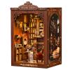 KERNOWO Book Nook Kit, DIY 3D Wooden Puzzles for Adults, Teens and Beginners, Miniature Tiny House Kit for Bookshelf Decor, Bookish Gift for Family, Friends, Book Lovers (Library) view 1