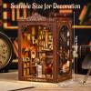 KERNOWO Book Nook Kit, DIY 3D Wooden Puzzles for Adults, Teens and Beginners, Miniature Tiny House Kit for Bookshelf Decor, Bookish Gift for Family, Friends, Book Lovers (Library) view 2