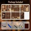 KERNOWO Book Nook Kit, DIY 3D Wooden Puzzles for Adults, Teens and Beginners, Miniature Tiny House Kit for Bookshelf Decor, Bookish Gift for Family, Friends, Book Lovers (Library) view 3