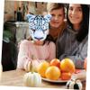 Abaodam Halloween EVA Snow Leopard Half Face Mask Animal Masquerade Costume for Birthday Carnival Party Zoo Theme view 4