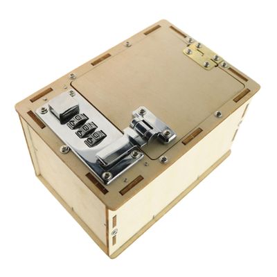 Abaodam Educational Password Box DIY Kit for Safe Mechanical Puzzle Lockbox for Boys Handmade Craft with Fine Workmanship and Rounded Edges for Creative Learning and Fun