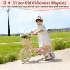 Kids Bike for Girls Ages 2-9 Years Old, 12 Inch Kids Bike with Training/Assist Wheels, Height Adjustable Doll Seat, Streamers and Basket, Boys Girls Bike, Pink view 2