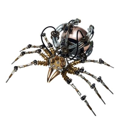 3D Metal Puzzles Mechanical Spider Base Speaker - 512PCS Steampunk Model Kit, DIY Metal Puzzle Jigsaw Assembly Kits, Desk Ornament Kit Craft Toys for Adults(Spider/Speaker)