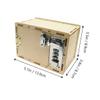 GALPADA DIY Mechanical Password Box for Safe Fine Polished Lockbox Kit for Parent Interaction Educational Puzzle Making Material Natural Wood Craft Project view 2