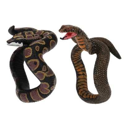 BRIGHTFUFU 2Pcs Realistic Artificial Snake Serpent Decorations for Halloween Party Prank Props Cool Snake Bracelet