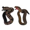 BRIGHTFUFU 2Pcs Realistic Artificial Snake Serpent Decorations for Halloween Party Prank Props Cool Snake Bracelet view 1