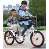 JIYIAN Purple,16 inches,Kids Tricycle for Ages 3-10 | Heavy-Duty Steel Twin-Seat Bicycle Extra-Deep Storage Basket and Under-Seat Compartment | Wide Anti-Slip Tires Smooth Bearings for Easy Riding view 2