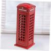 Abaodam Vintage British Telephone Booth Piggy Bank Safe Box High Capacity Iron Coin Money Saver for Gifts Unique Retro Design Holds Up to Coins Iron Material for Secure Savings view 3